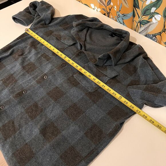 Lucky Brand Men’s Plaid Brushed Jersey Blue Shirt Sz XXL Soft Cozy Gorpcore - Picture 7 of 8